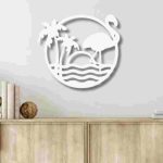 Tropical Flamingo Scenery Wall Décor - Image 7