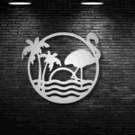 Tropical Flamingo Scenery Wall Décor - Image 5