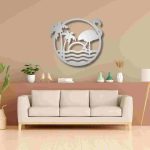Tropical Flamingo Scenery Wall Décor - Image 4