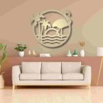 Tropical Flamingo Scenery Wall Décor - Image 30