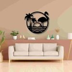 Tropical Flamingo Scenery Wall Décor - Image 20