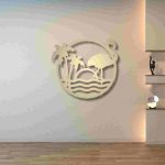 Tropical Flamingo Scenery Wall Décor - Image 26