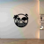 Tropical Flamingo Scenery Wall Décor - Image 16