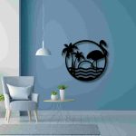 Tropical Flamingo Scenery Wall Décor - Image 14