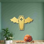 Vampire Coffin Wall Decor – Gothic Halloween Wall Art - Image 2